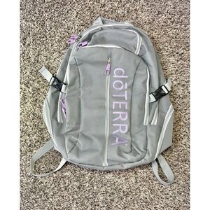 doTERRA Back Pack Large Compartment Gray Purple